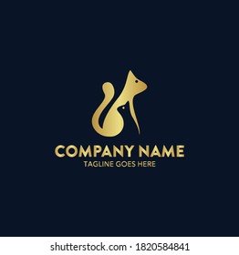The logo of a cat