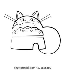 Logo cat food.