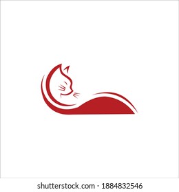 logo cat icon vector templet
