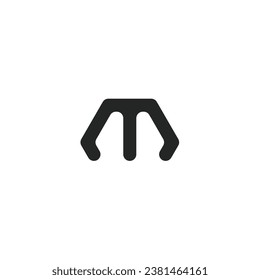 Logo of catching or transporting machine with transparent background
