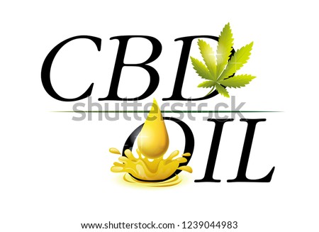 logo CBD oil and of Marijuana