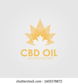 Logo CBD Oil Template Design