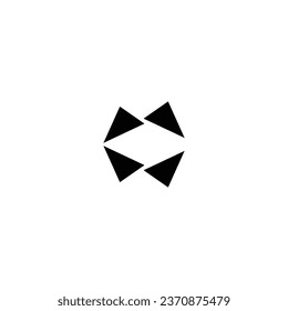 Logo cc initial cc multiple triangle design