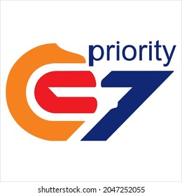logo from cc seven priority, blue orange red color is good for logo reference