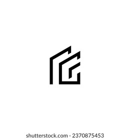 Logo ccg initial ccg vektor design illustration