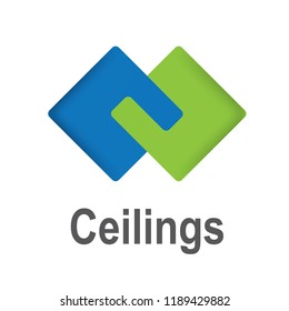 The logo of the ceilings, floors