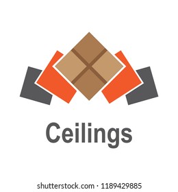 The logo of the ceilings, floors