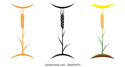 logo of cereals in different colors