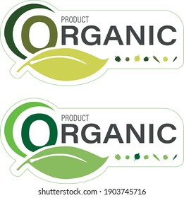 logotipo y concepto de certificación para la producción de hortalizas orgánicas 