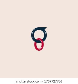etiqueta de la cadena de logotipo g con un diseño sencillo