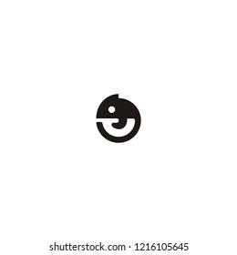 logo chameleon abstract