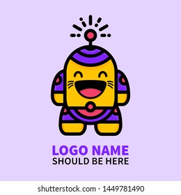 LOGO CHARACTER WITH SMILING FACE
