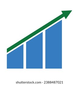 logo chart icon vector illustration design