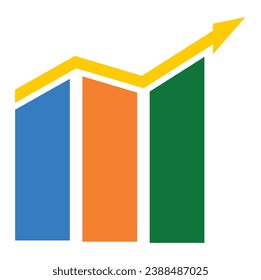 diseño de ilustración vectorial de icono de gráfico de logotipo