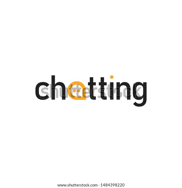 Logo Chatting App Vector Template Design Stock Vector (Royalty Free ...