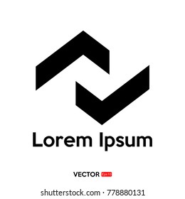 logo check mark up and down