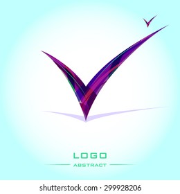 logo check mark tick isolated vector illustration