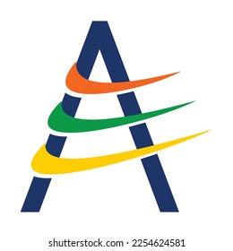 Plantilla de icono de letra de marca de verificación de logotipo