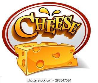 Logo of a cheese on a white background