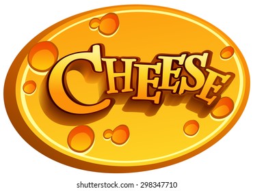 Logo of a Cheese on white background