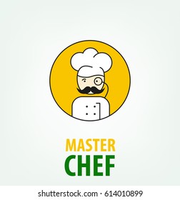 logo chef. Character Male emblem