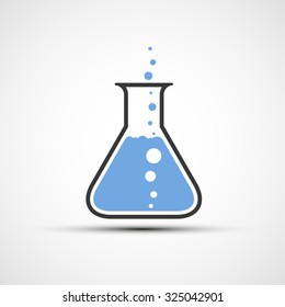 Logo Of Chemical Beaker. Stock Vector Image.