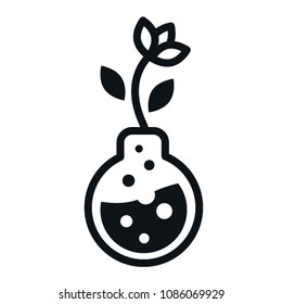 logo chemistry flower