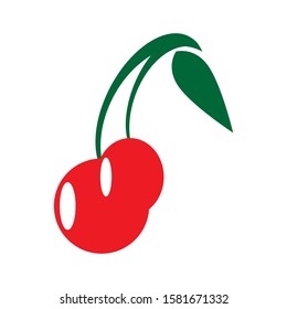 Logo Cherry Icon Vector Design
