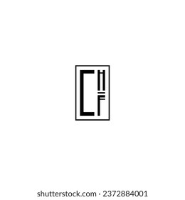 Logo chf initial chf design vektor business identity building company
