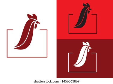 logo chicken. branding chicken. design vector chicken.