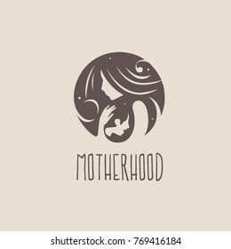 Logo of child care, motherhood and childbearing.