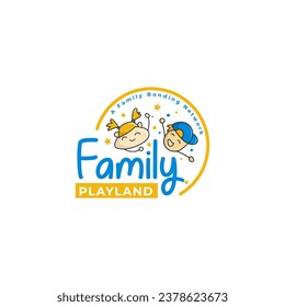 Logo con un tema infantil o infantil