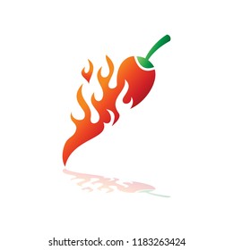 Logo of Chili Fire, Chili Logo Template, Spicy Logo Vector