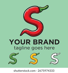 El logotipo de un Chili tiene la forma de la letra S, con varios colores