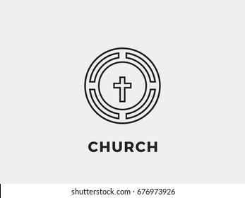 The logo for the Church in the circle