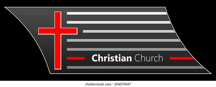 Logo for Church. Cross Logo. Symbol of Christianity