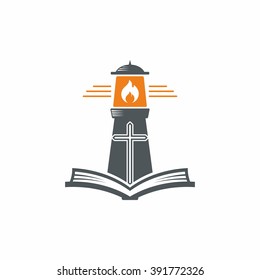 Logo for the church. The Gospel and the lighthouse - God's light of truth