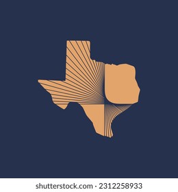 Logo for the church of Texas. Geometric cross of Jesus Christ, God's symbol of diversity