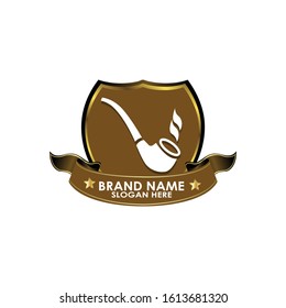 logo cigar vintage vector design