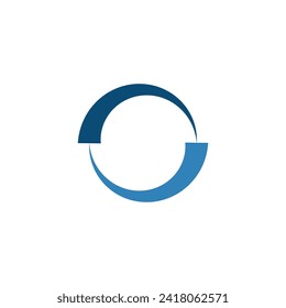 Logo circle abstract design template element with blank background