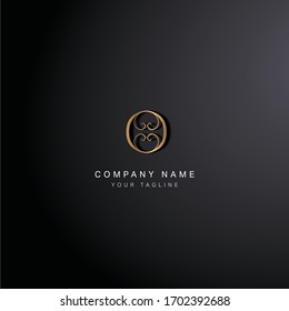 Abstrakte Vektorillustration des Logokreises
