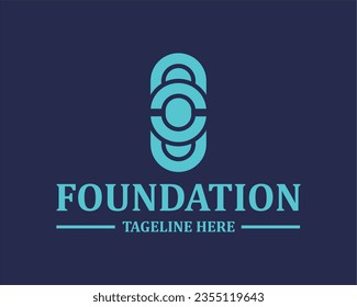 Logo circle circle art design vektor 