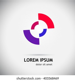 Logo circle color spectrum. Vector