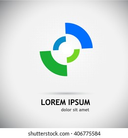 Logo circle color. Vector