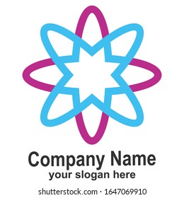 logo circle education geometric business vector school science