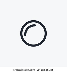 Logo circle line design template element