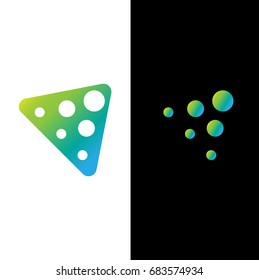 logo circle molocul vector