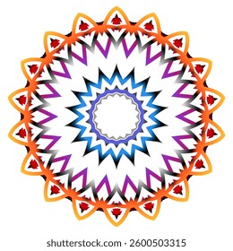 logo circle pattern Traditional Indonesian batik for  commercial products	