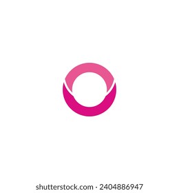 Logo circle ring abstract with blank background