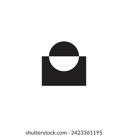 Logo circle and square design template element